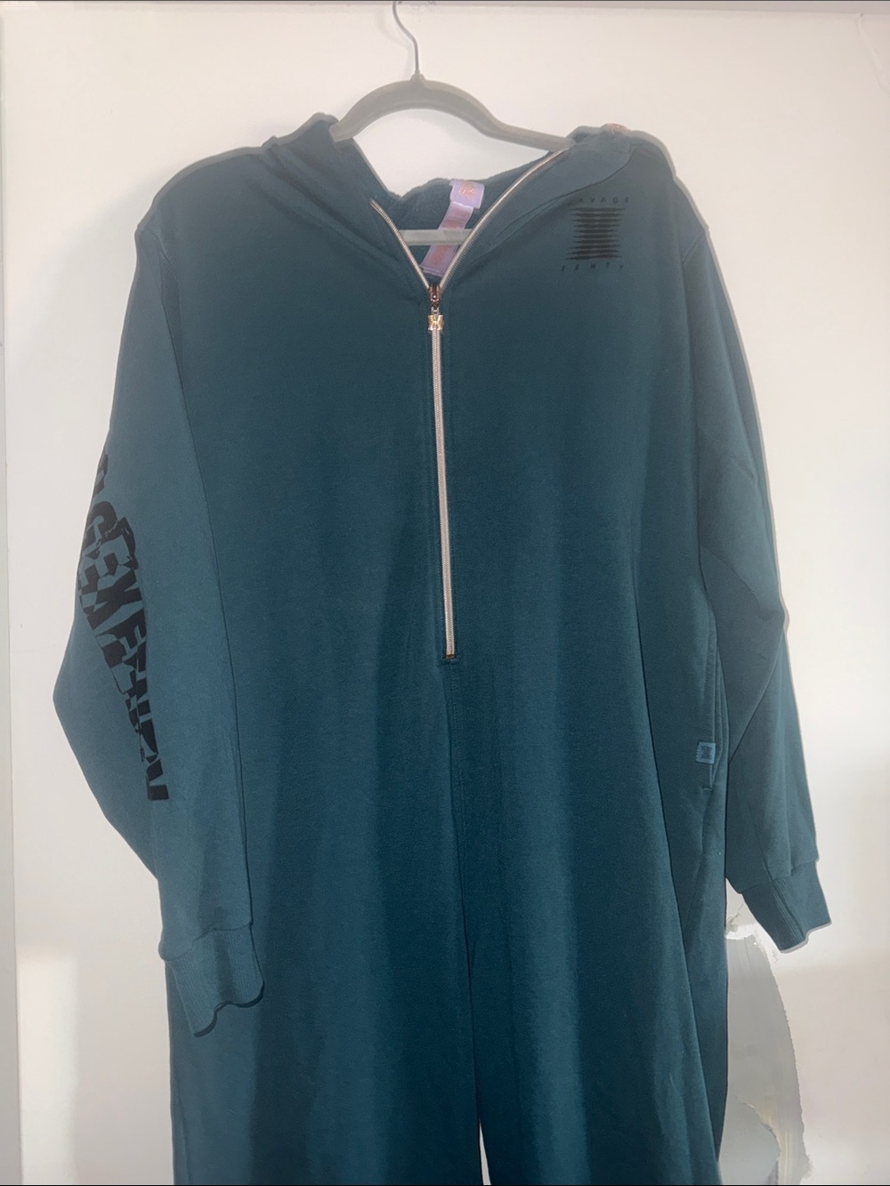 Savage X Fenty Deep Teal Hoodie Top